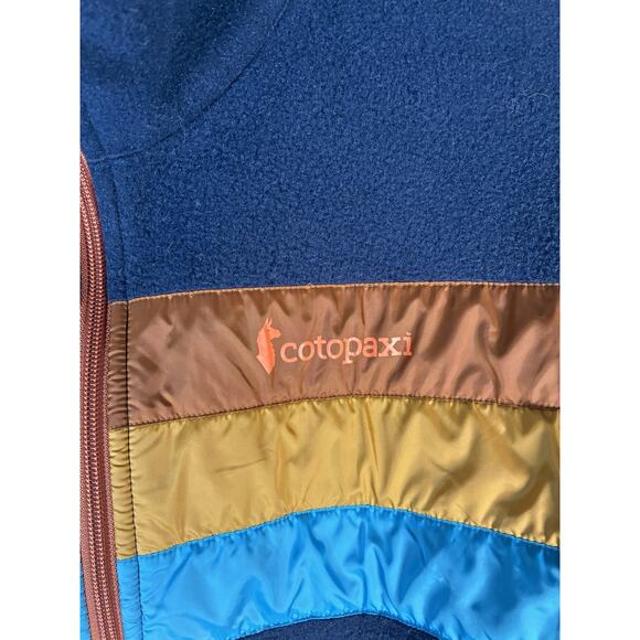 Cotopaxi Teca Fleece Jacket Men’s Medium Navy Blue Striped Full Zip Outdoor - Picture 3 of 9